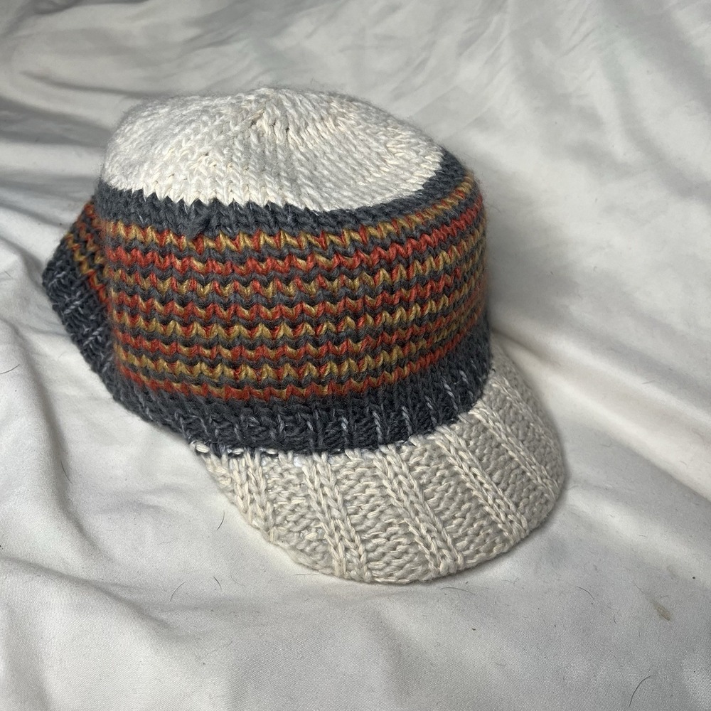 SCALA Handmade Wool blend Multi-Color Knit Hat Cap Women's One Size Adjustable